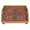 Dafne Red 12" Square Tray